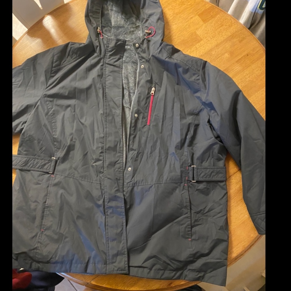Hooded furry jacket